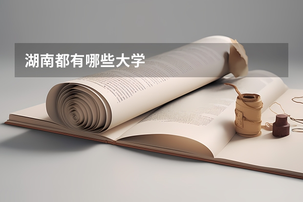 湖南都有哪些大学