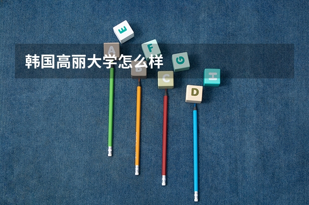 韩国高丽大学怎么样
