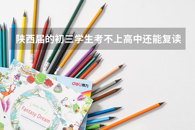 陕西届的初三学生考不上高中还能复读吗?