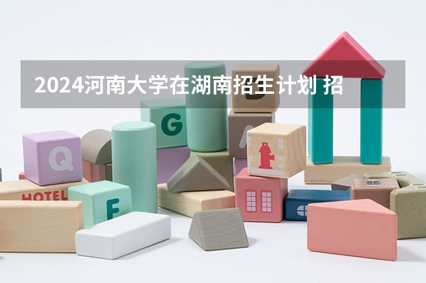 2024河南大学在湖南招生计划 招多少人
