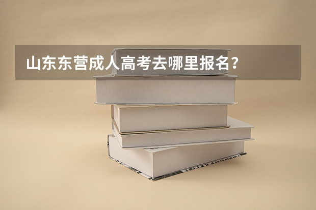 山东东营成人高考去哪里报名？