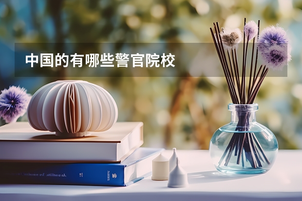 中国的有哪些警官院校