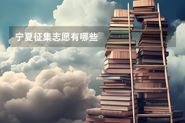宁夏征集志愿有哪些