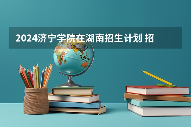 2024济宁学院在湖南招生计划 招多少人