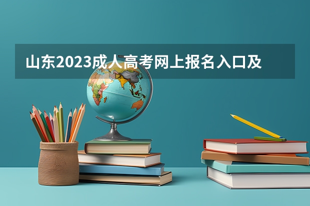 山东2023成人高考网上报名入口及网址? 2023年上海成人高考报名网址入口?