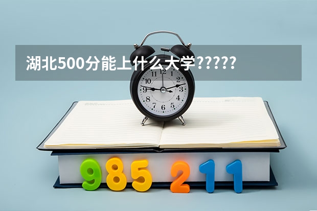 湖北500分能上什么大学??????