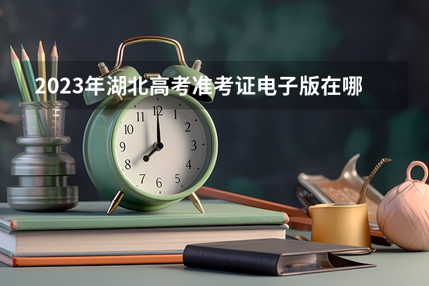 2023年湖北高考准考证电子版在哪里查询。