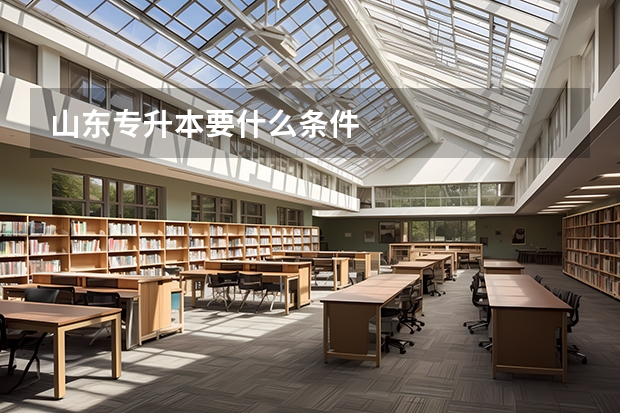 山东专升本要什么条件