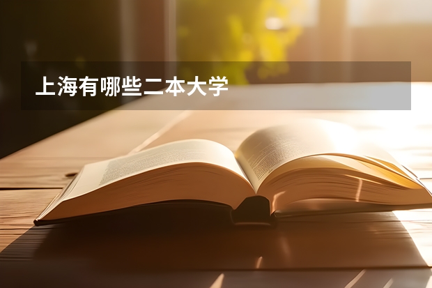 上海有哪些二本大学
