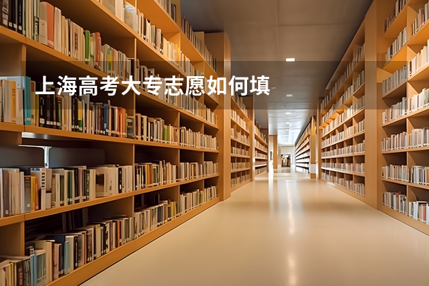 上海高考大专志愿如何填
