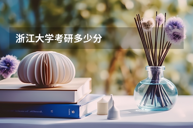 浙江大学考研多少分