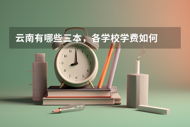 云南有哪些三本，各学校学费如何