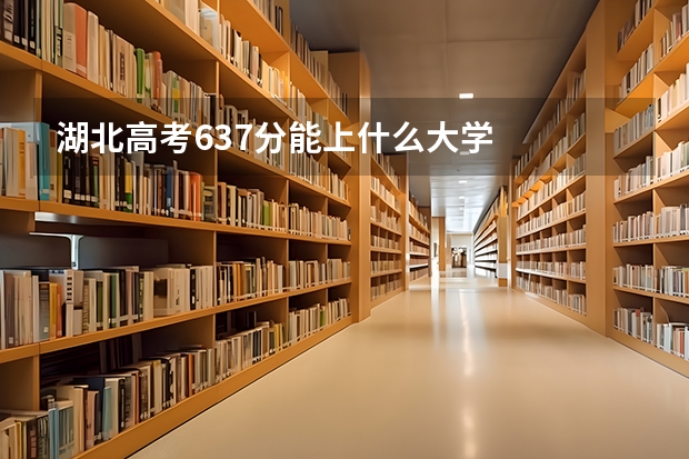 湖北高考637分能上什么大学