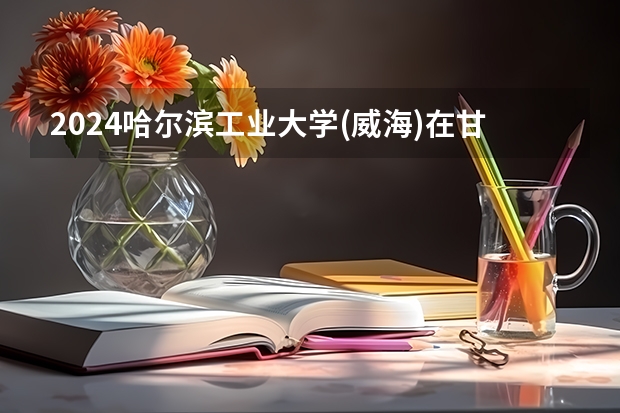 2024哈尔滨工业大学(威海)在甘肃招生计划 招多少人