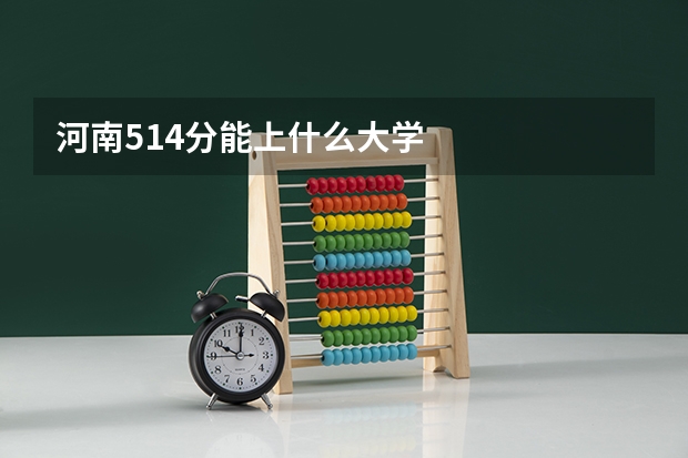 河南514分能上什么大学