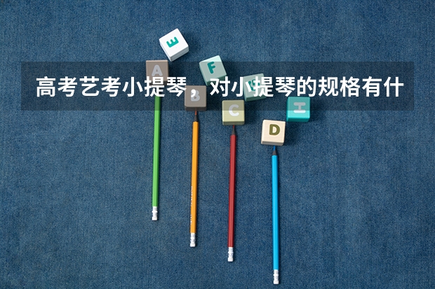 高考艺考小提琴，对小提琴的规格有什么要求