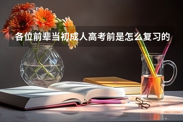 各位前辈当初成人高考前是怎么复习的