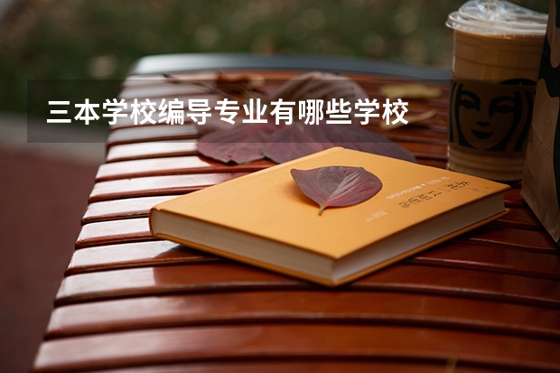 三本学校编导专业有哪些学校