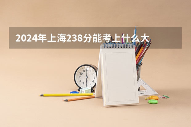 2024年上海238分能考上什么大学？