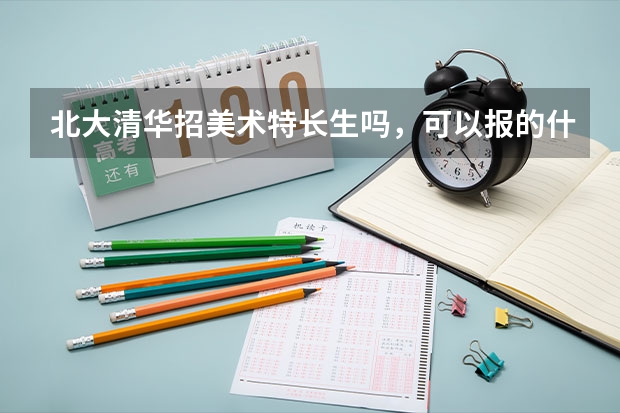 北大清华招美术特长生吗，可以报的什么专业是
