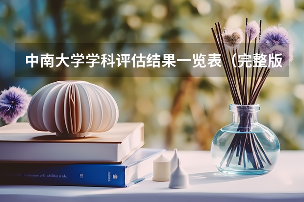 中南大学学科评估结果一览表（完整版）