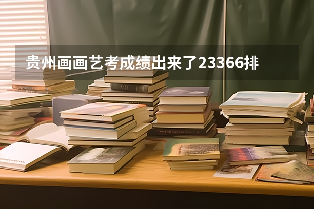 贵州画画艺考成绩出来了233.66排多少名？