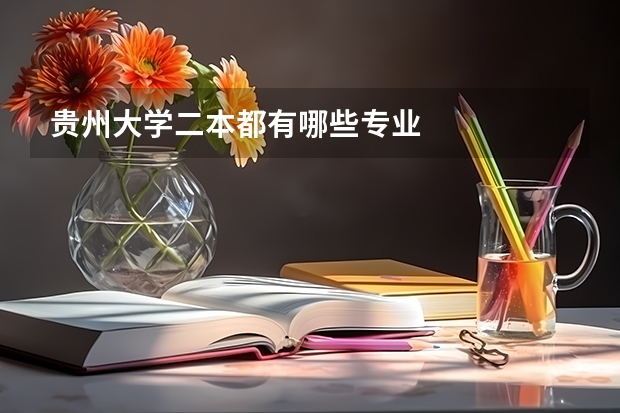 贵州大学二本都有哪些专业