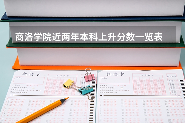 商洛学院近两年本科上升分数一览表