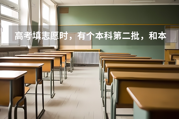 高考填志愿时，有个本科第二批，和本科第二批预科批，同时填了它们的平行志愿A的话，哪个先生效？