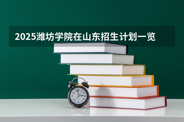 2025潍坊学院在山东招生计划一览表