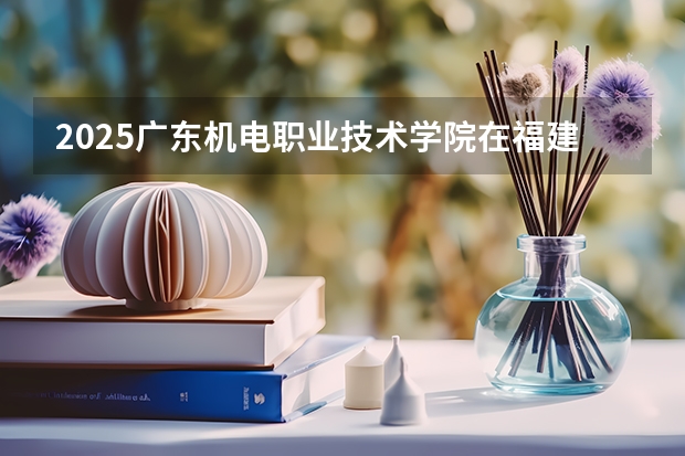 2025广东机电职业技术学院在福建招生计划一览表