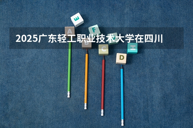 2025广东轻工职业技术大学在四川招生计划一览表