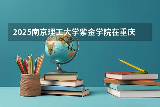2025南京理工大学紫金学院在重庆招生计划一览表
