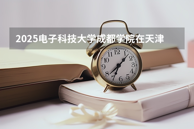2025电子科技大学成都学院在天津招生计划一览表