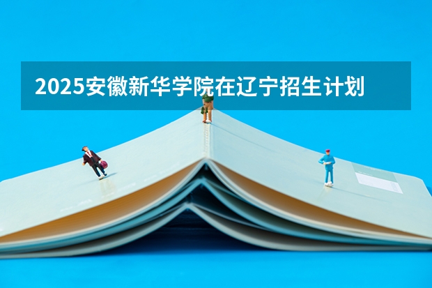 2025安徽新华学院在辽宁招生计划一览表