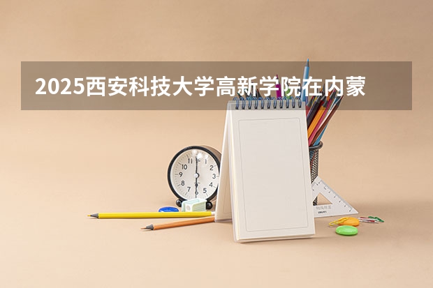 2025西安科技大学高新学院在内蒙古招生计划一览表