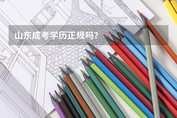 山东成考学历正规吗？