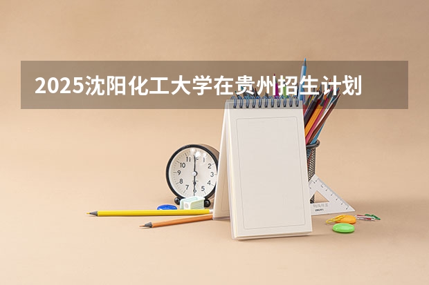 2025沈阳化工大学在贵州招生计划一览表