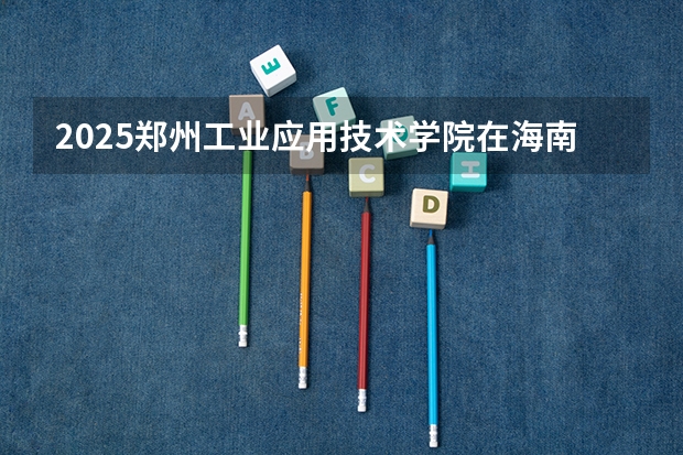 2025郑州工业应用技术学院在海南招生计划一览表