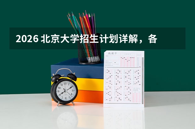 2026 北京大学招生计划详解，各专业分数线与人数汇总