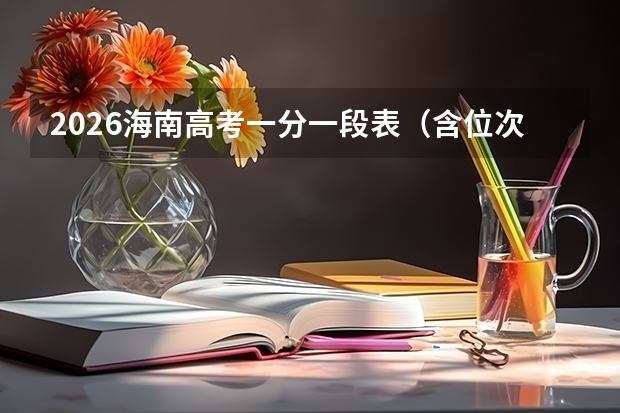 2026海南高考一分一段表（含位次）