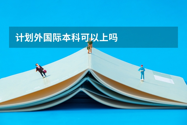 计划外国际本科可以上吗