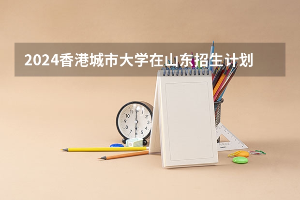 2024香港城市大学在山东招生计划 招多少人
