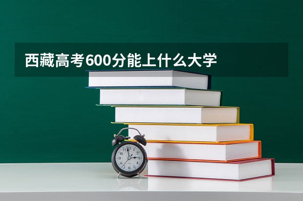 西藏高考600分能上什么大学