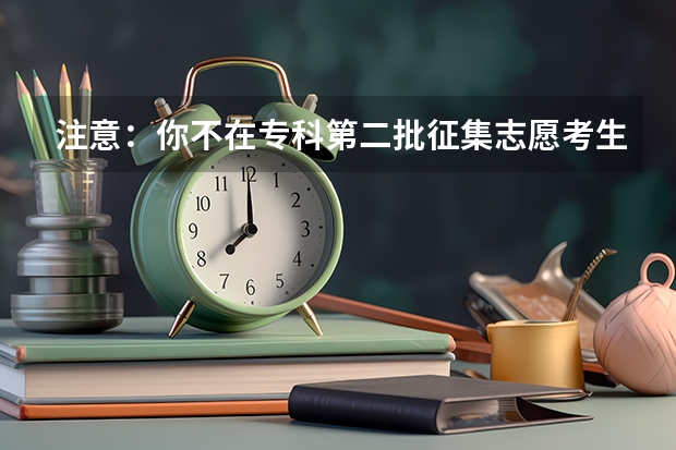 注意：你不在专科第二批征集志愿考生名单中，填报征集志愿数据无效！）是什么意思