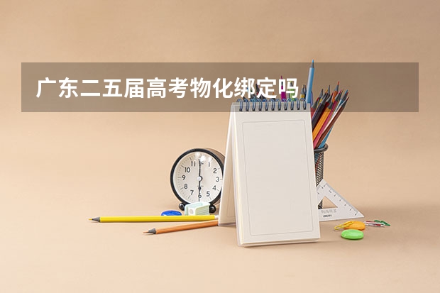广东二五届高考物化绑定吗