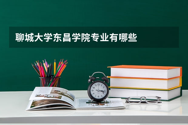聊城大学东昌学院专业有哪些