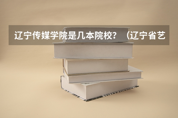 辽宁传媒学院是几本院校？（辽宁省艺术类省统考成绩）