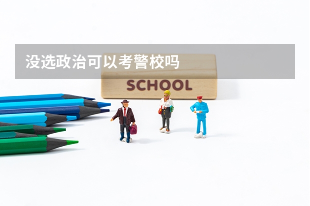 没选政治可以考警校吗