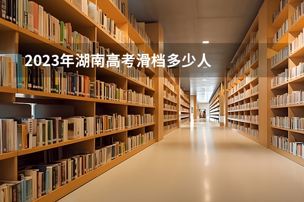 2023年湖南高考滑档多少人